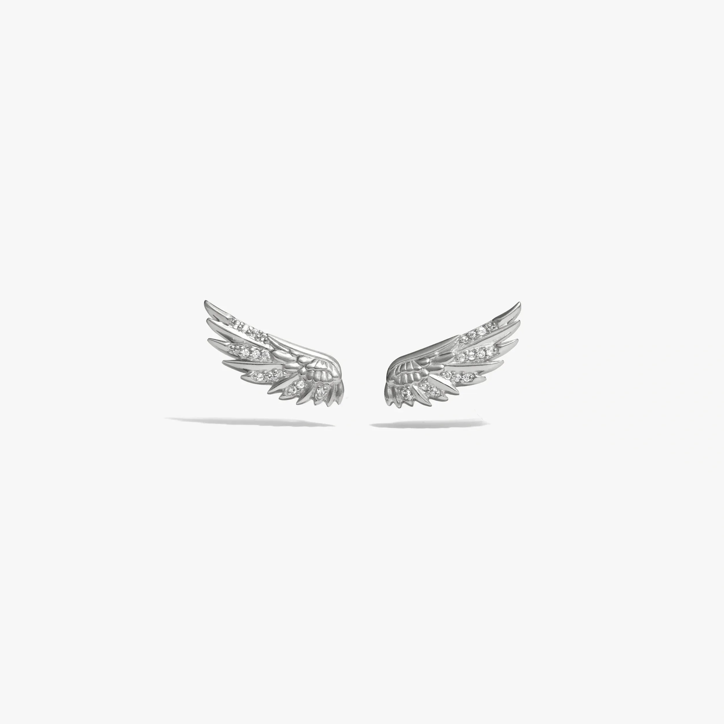 White Sapphire Wing Ear Climber Earring sold by Modcloth product image thumbnail 5