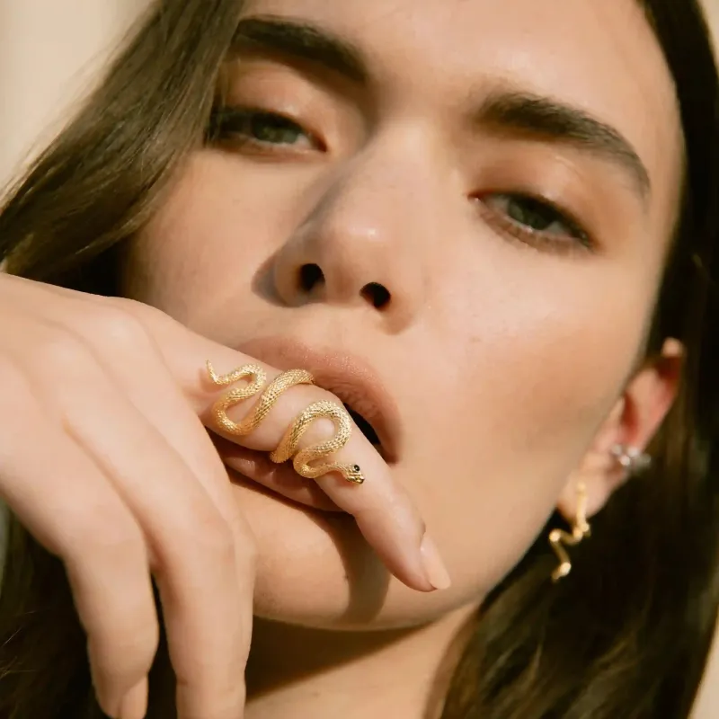 Snake Wrap Ring made by Awe Inspired