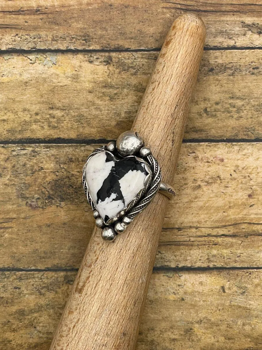 Ava - White Buffalo Turquoise Heart Ring sold by Modcloth product image thumbnail 2
