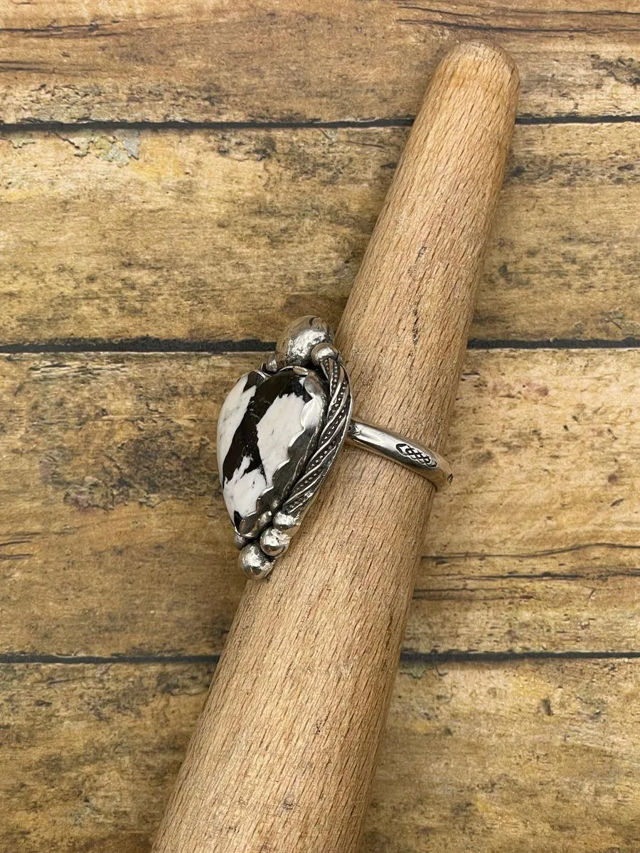 Ava - White Buffalo Turquoise Heart Ring sold by Modcloth product image thumbnail 3