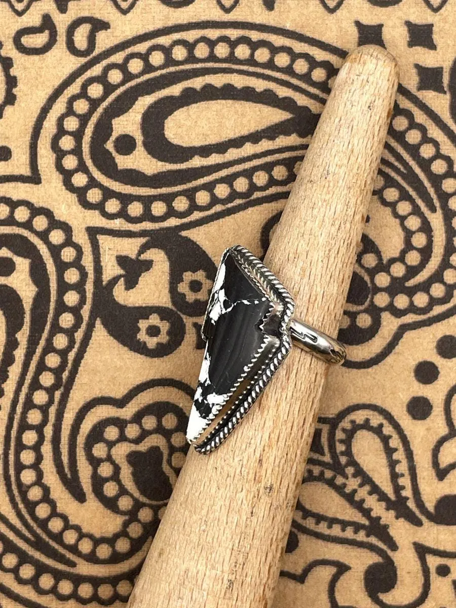 Aiden - White Buffalo Turquoise Lightning Bolt Ring sold by Modcloth product image thumbnail 3