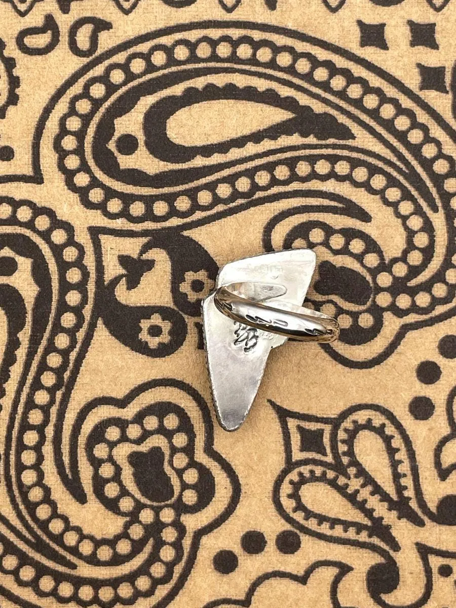 Aiden - White Buffalo Turquoise Lightning Bolt Ring sold by Modcloth product image thumbnail 4