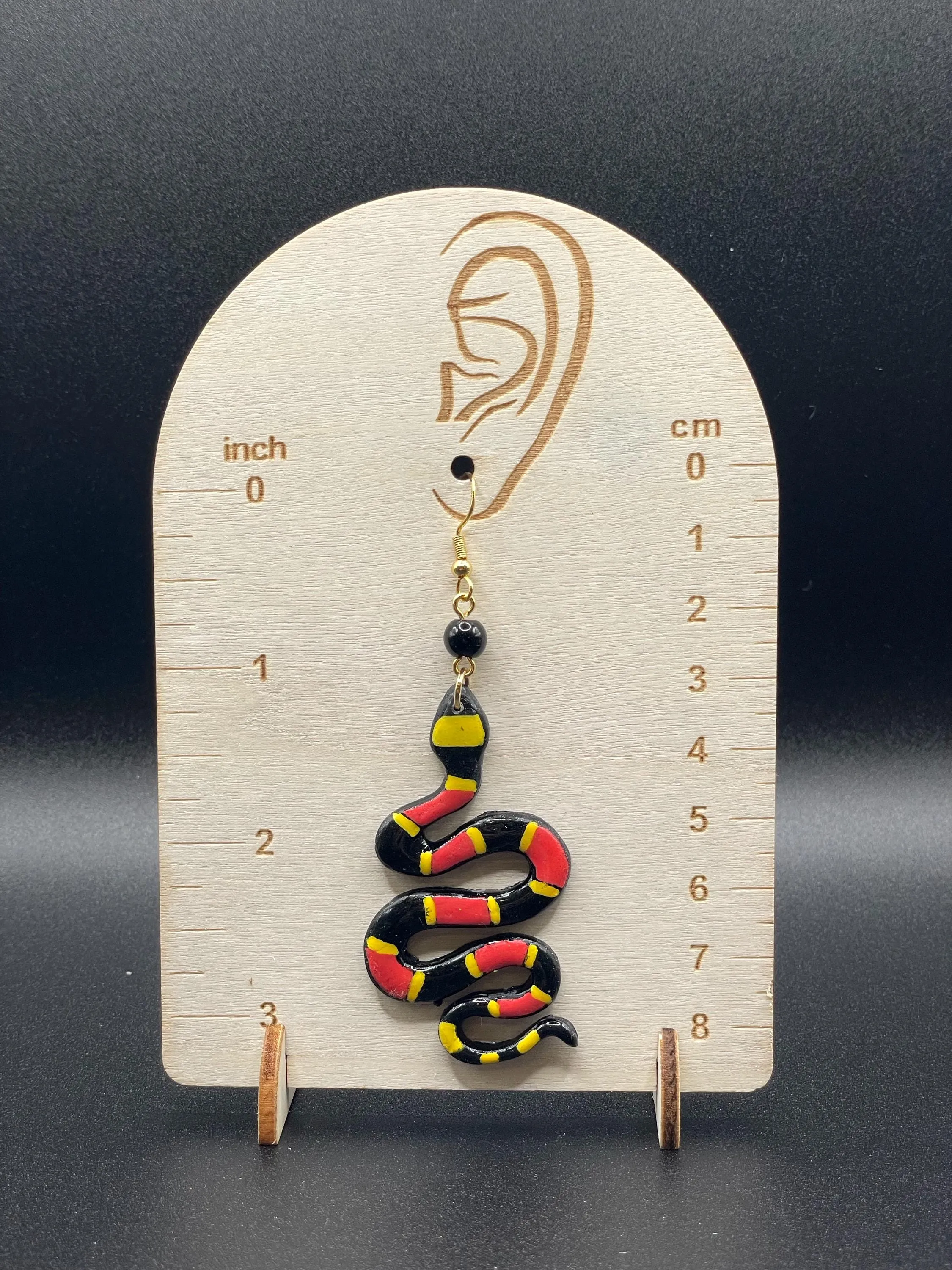 Tattoo - Coral Snake Earrings: Handmade Polymer Clay sold by Modcloth product image thumbnail 2