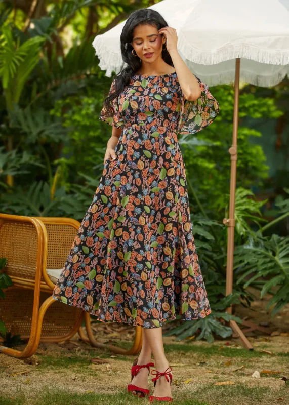 Stay for One More Sunset Midi Dress made by Modcloth