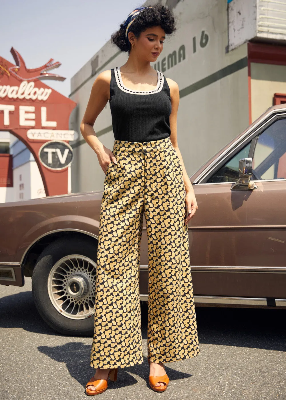The Check-In and Chill Out Trousers sold by Modcloth