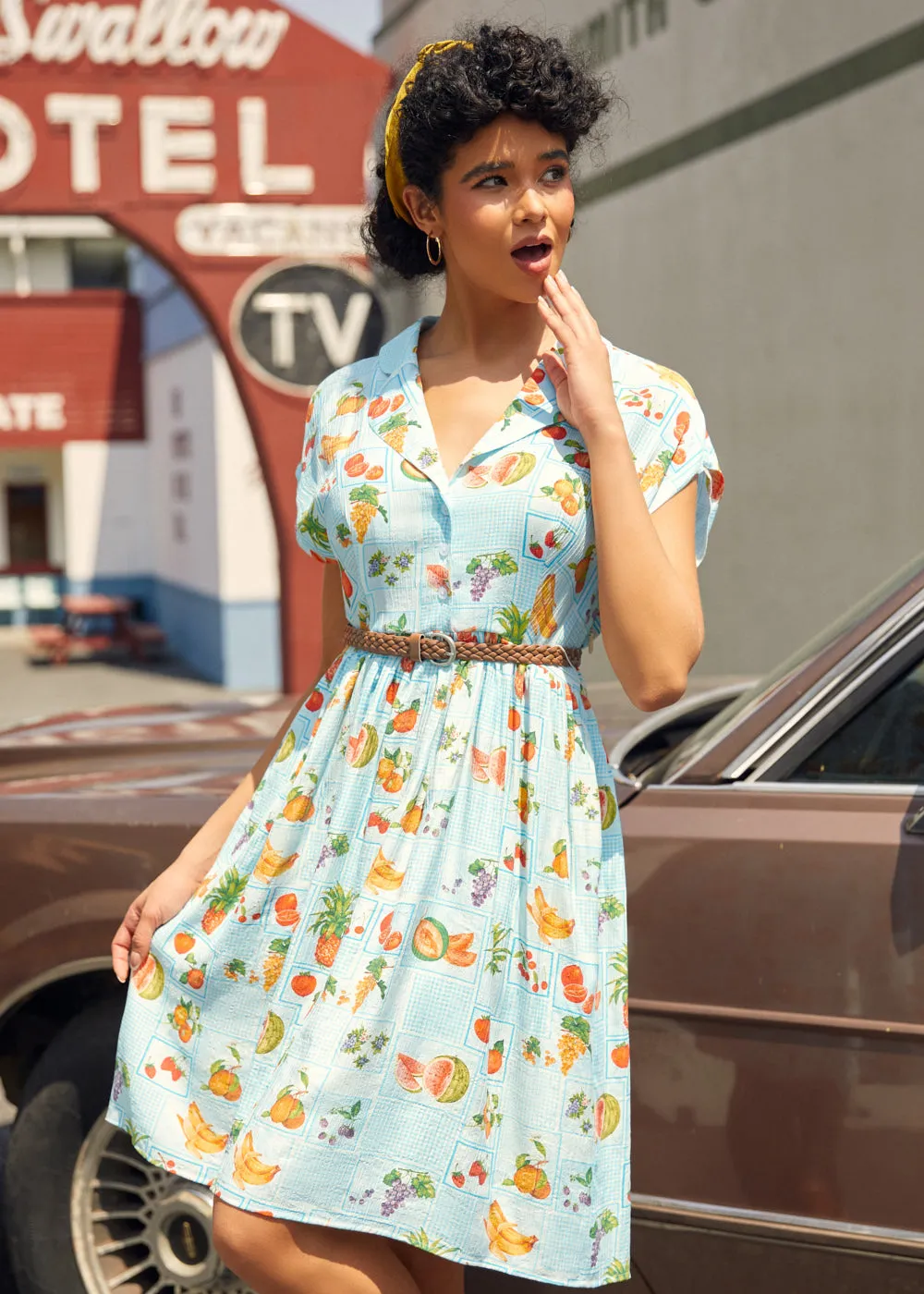 Waist Side Story Fit & Flare Dress sold by Modcloth