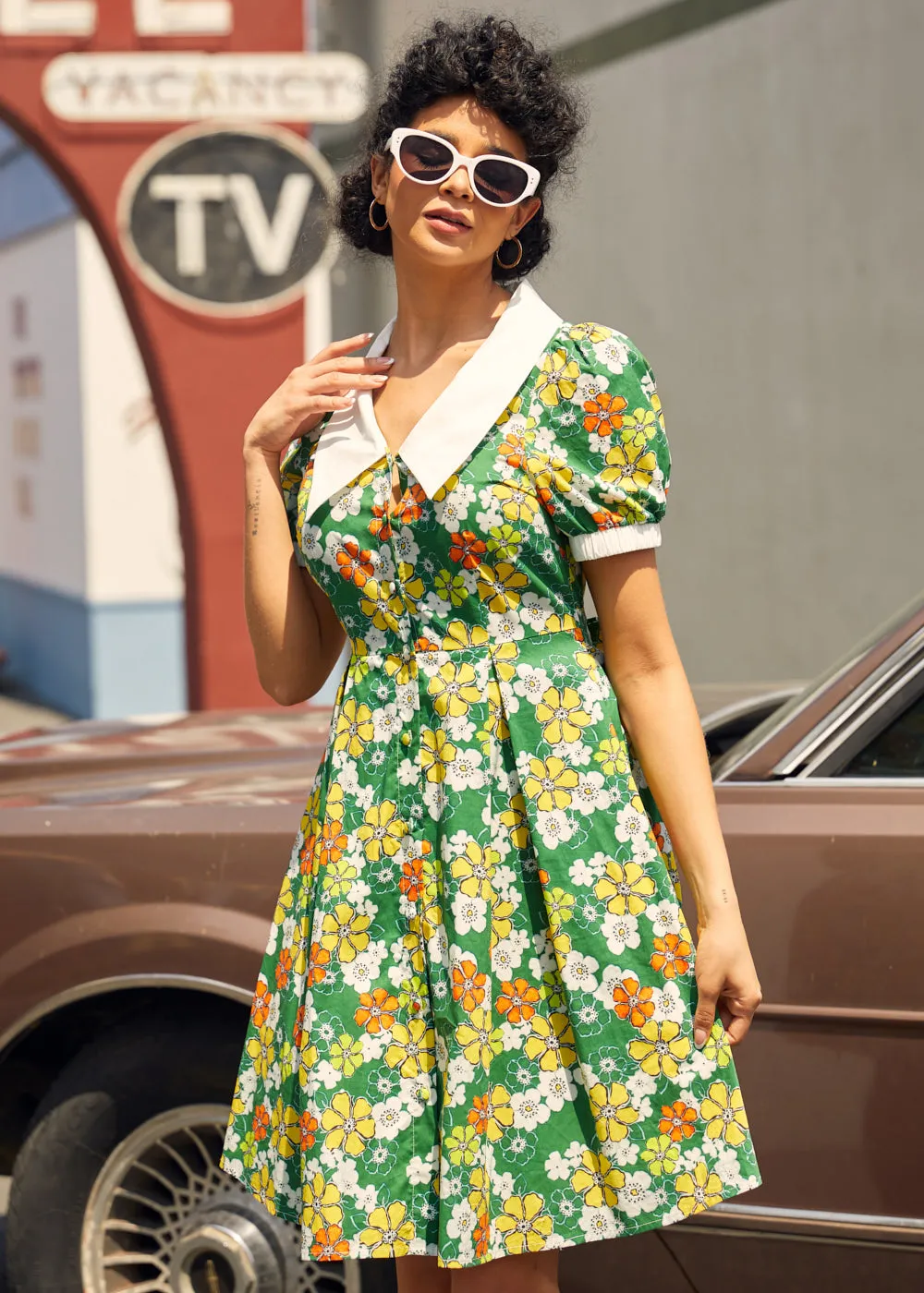 Served With a Smile Fit & Flare Dress sold by Modcloth product image thumbnail 3