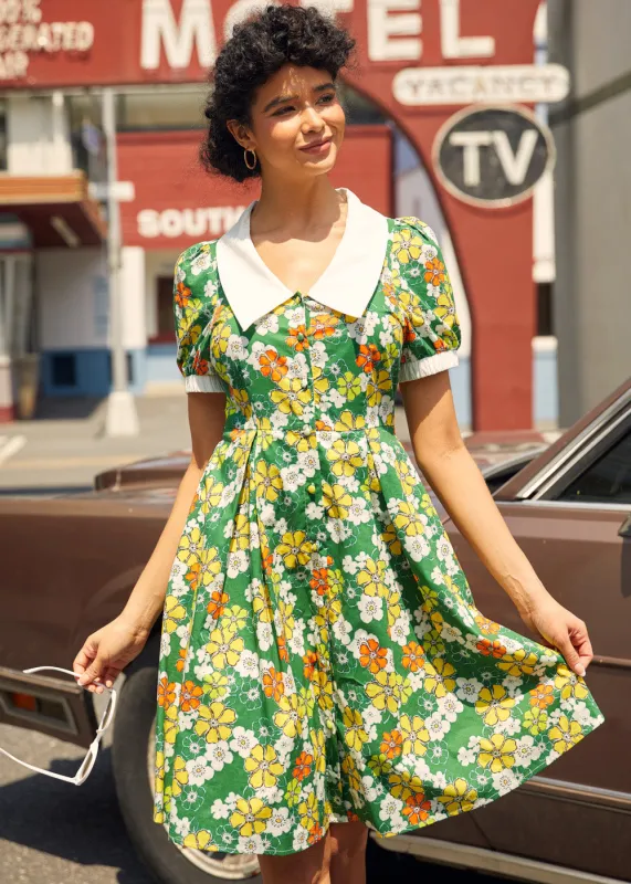 Served With a Smile Fit & Flare Dress made by Modcloth