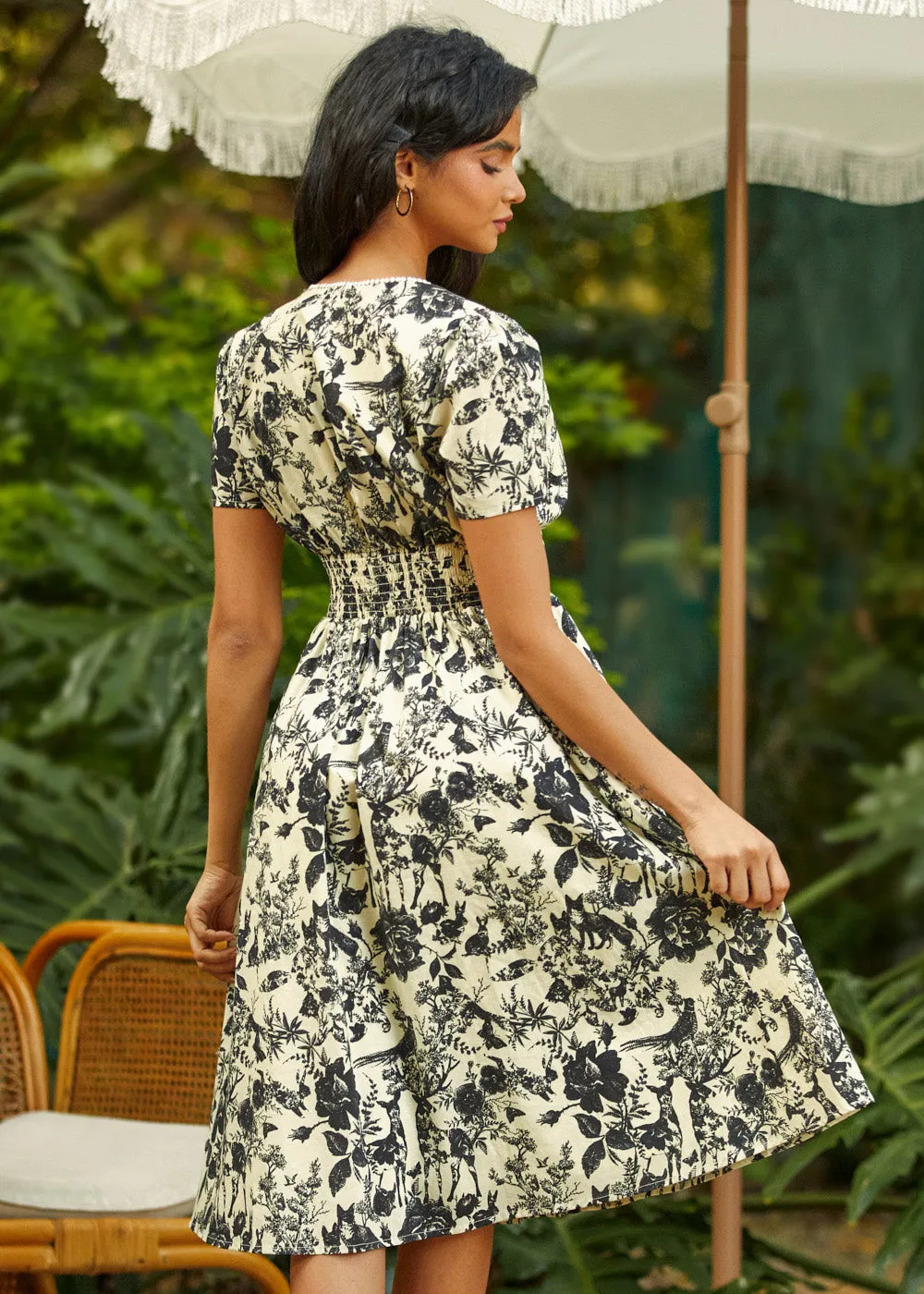 Plot Twist Fit & Flare Dress sold by Modcloth product image thumbnail 5
