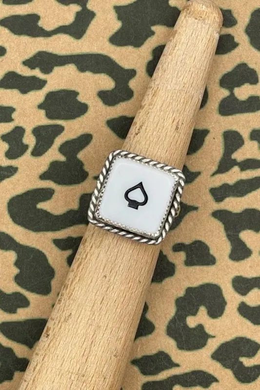 Luke - Poker Spade Dice Ring made by Modcloth