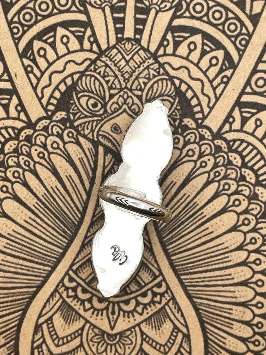 Gloria - Rainbow Moonstone Triple Gemstone Ring sold by Modcloth product image thumbnail 5