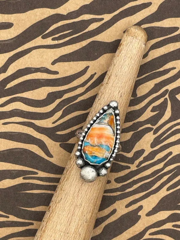 Camilla - Spiny Oyster Turquoise Ring made by Modcloth