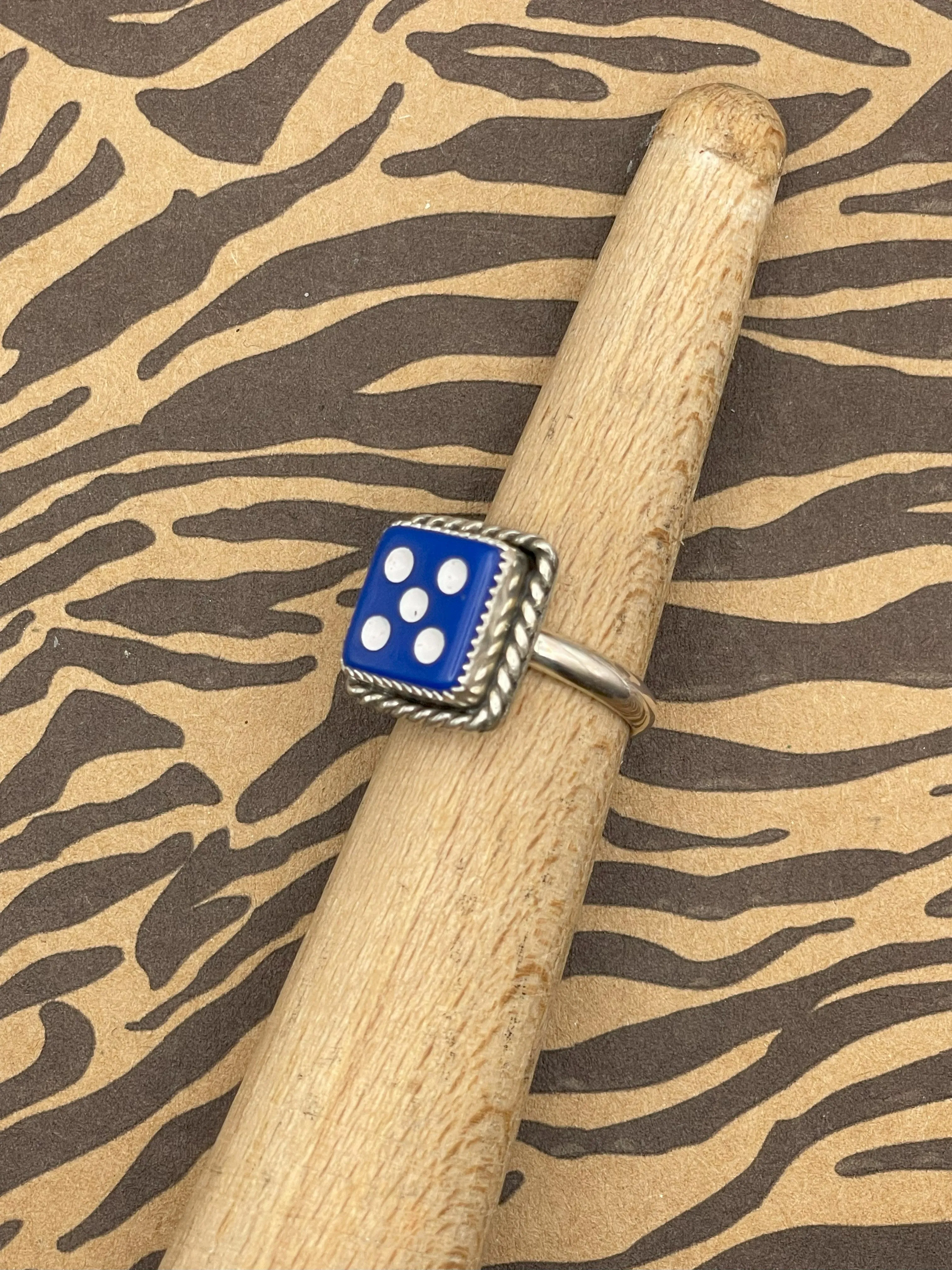 Zoro - Blue Dice #5 Ring sold by Modcloth product image thumbnail 3