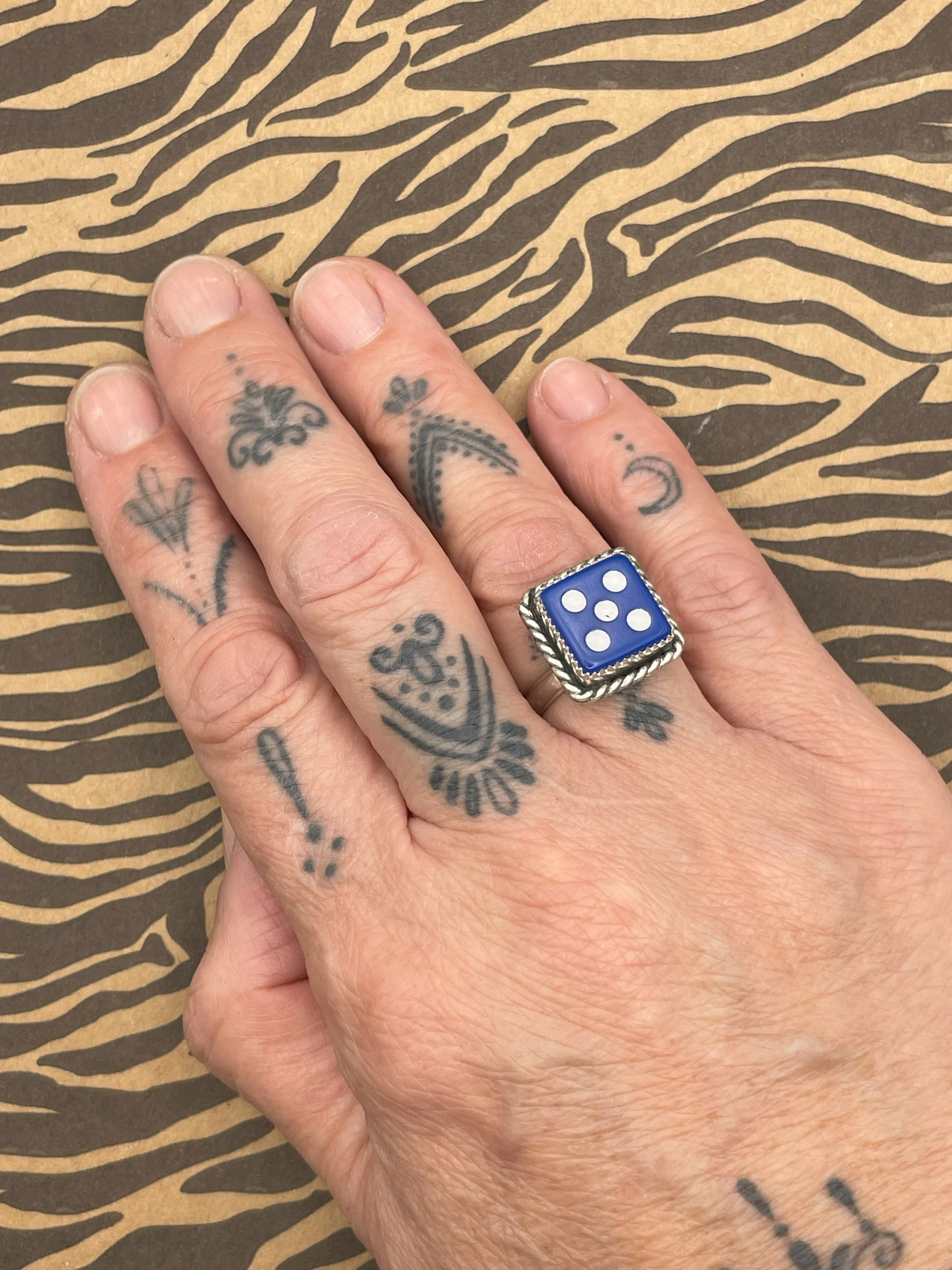 Zoro - Blue Dice #5 Ring sold by Modcloth product image thumbnail 2