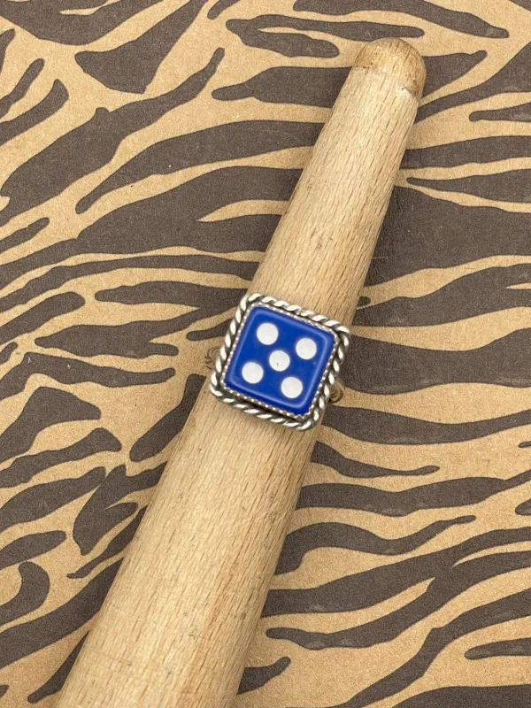 Zoro - Blue Dice #5 Ring made by Modcloth