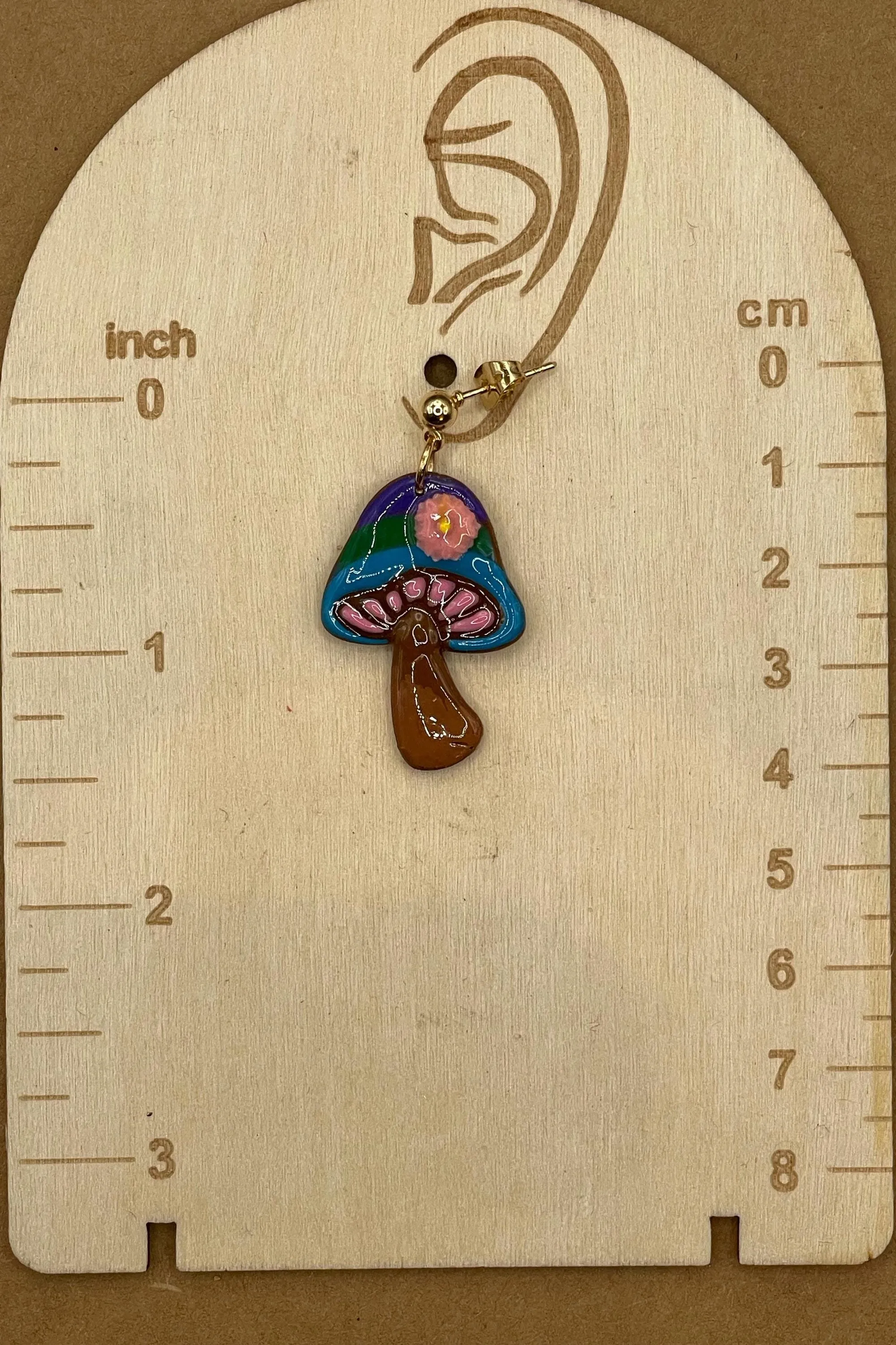 Magical Forest - Groovy Mushroom Earrings: Handmade Polymer Clay sold by Modcloth product image thumbnail 2