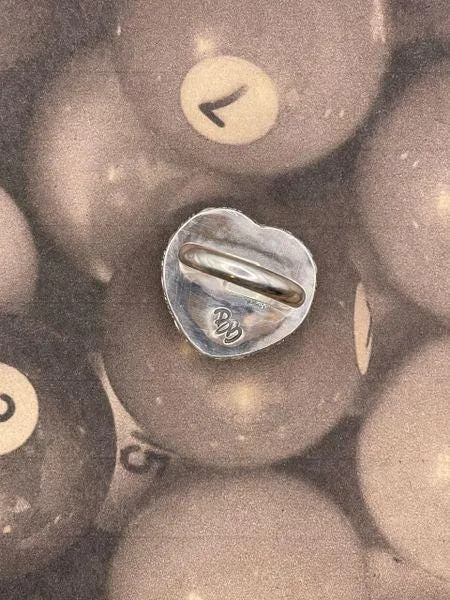 Steven - Vintage Billiard Ball Lucky #7 Heart Ring sold by Modcloth product image thumbnail 4