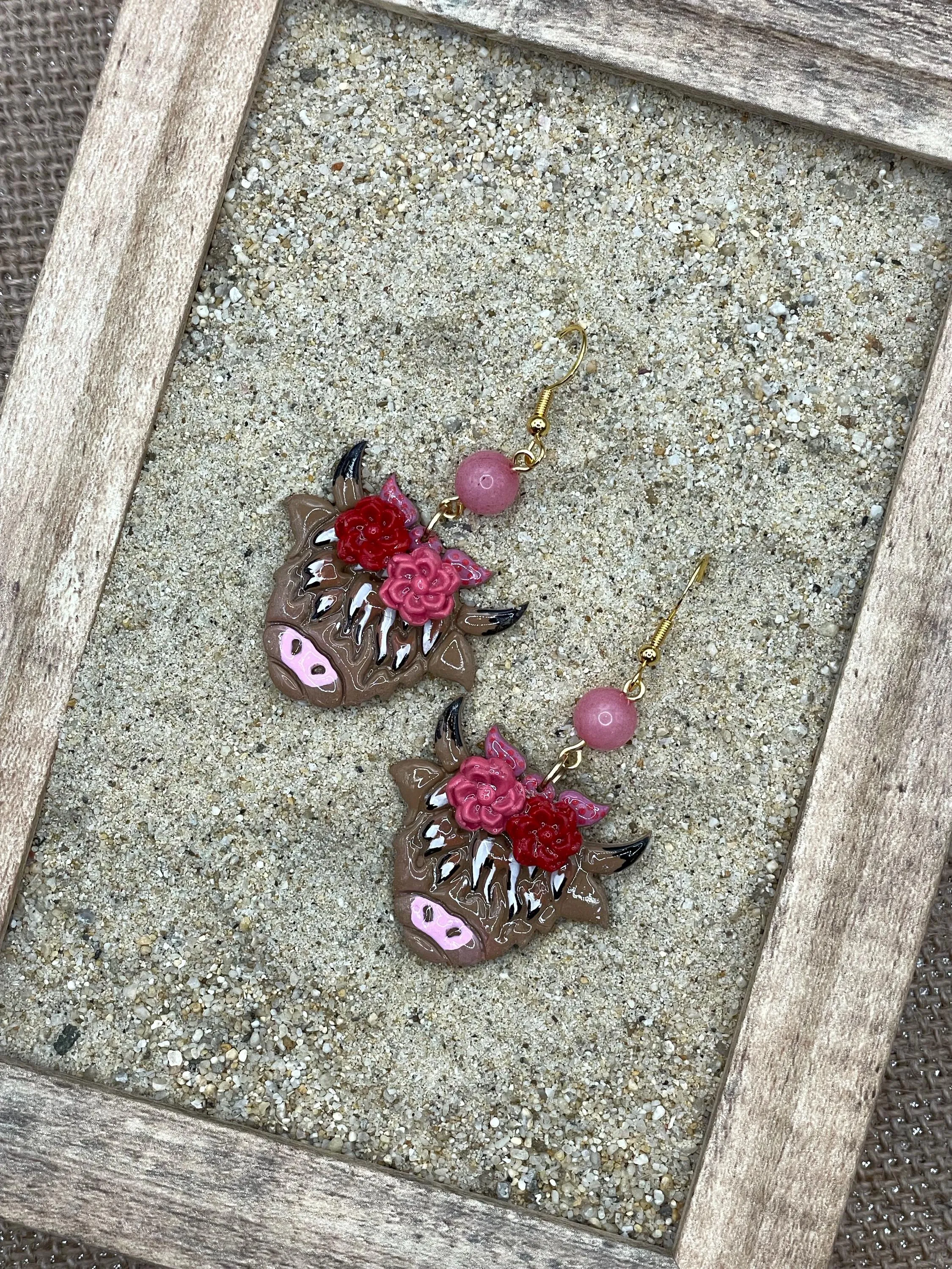 Joshua Tree - Cutie Highland Cow Earrings: Handmade Polymer Clay sold by Modcloth product image thumbnail 3