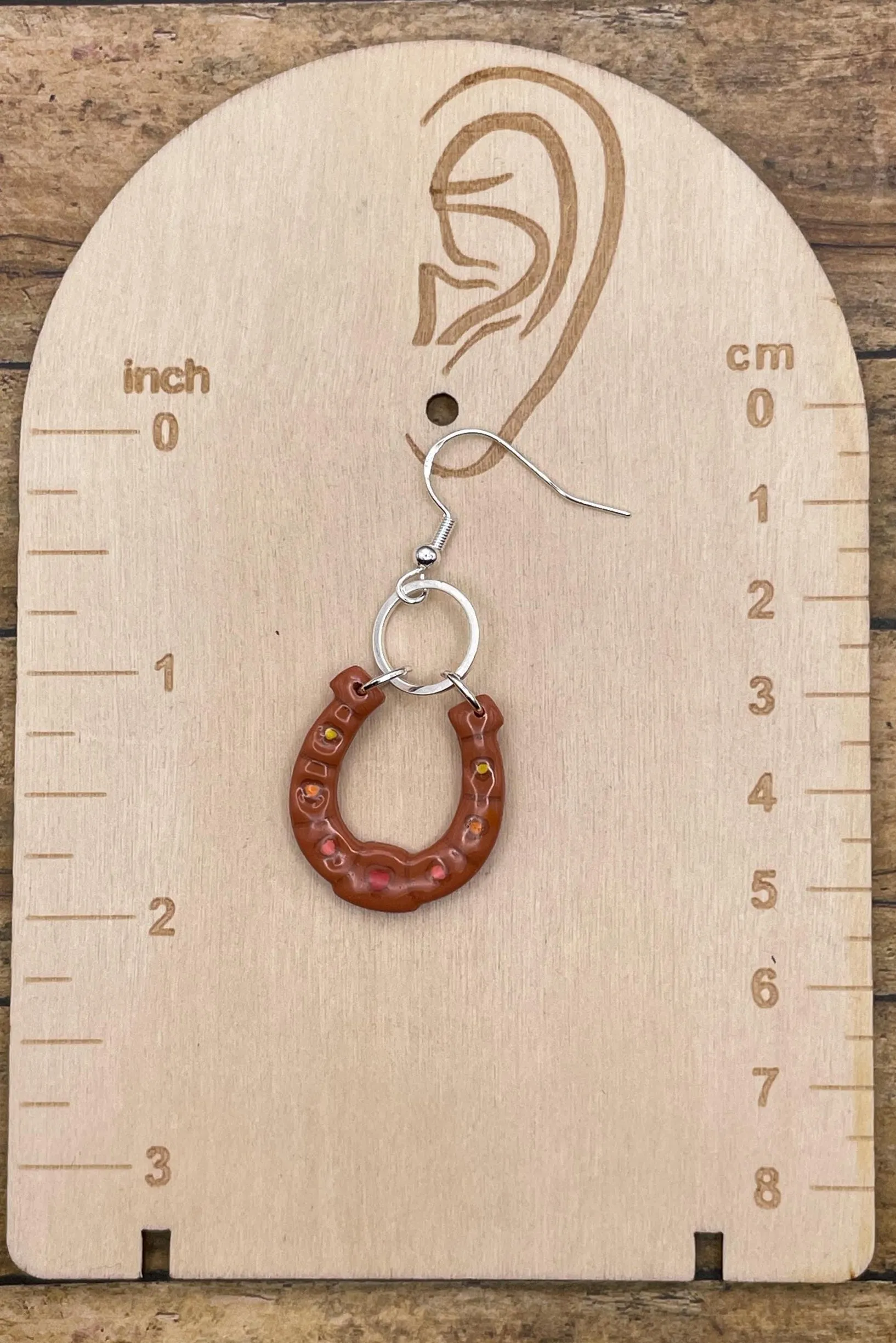 Joshua Tree - Lucky Horseshoe Dangle Earrings: Handmade Polymer Clay sold by Modcloth product image thumbnail 2