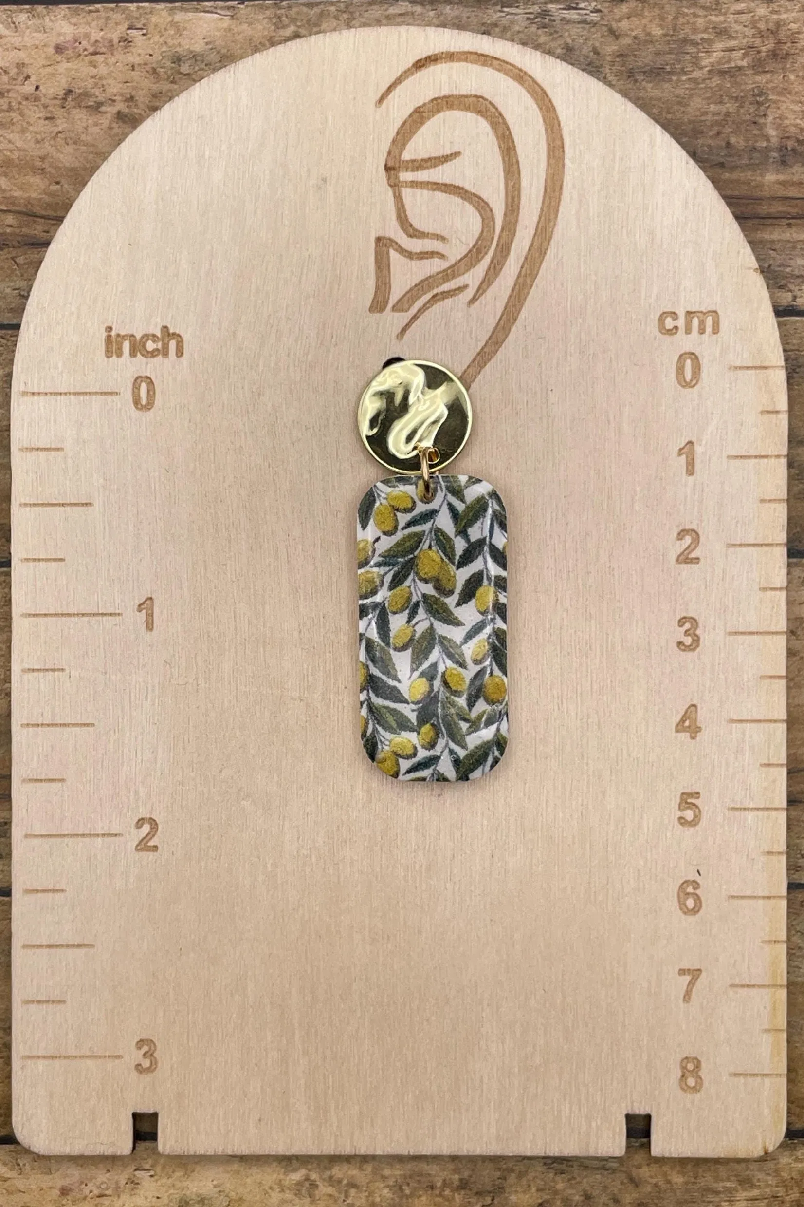 Tutti Frutti - Olives Printed Dangle Earrings: Handmade Polymer Clay sold by Modcloth product image thumbnail 2