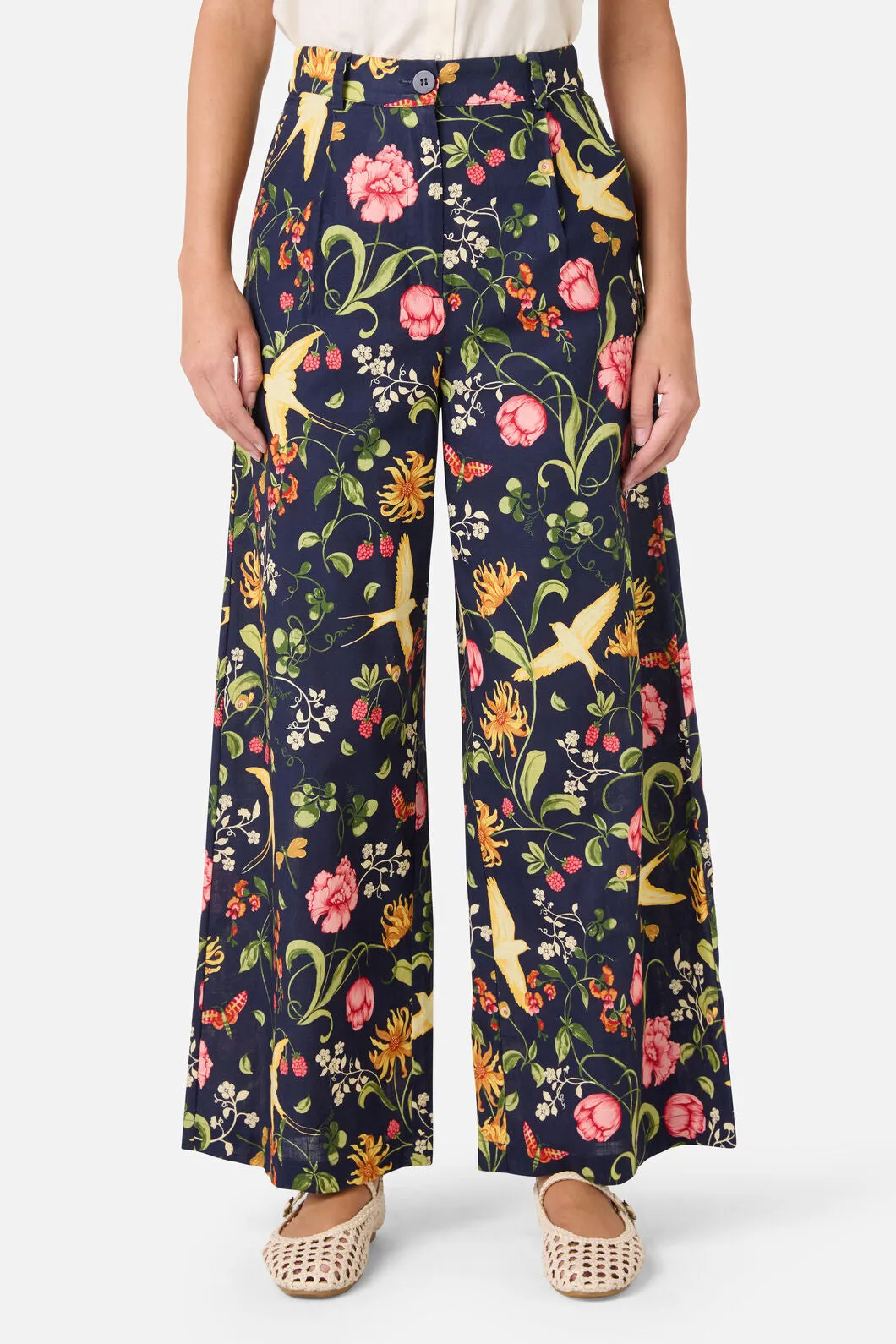 Whimsical Garden Wide Leg Cotton Pants sold by Modcloth product image thumbnail 2