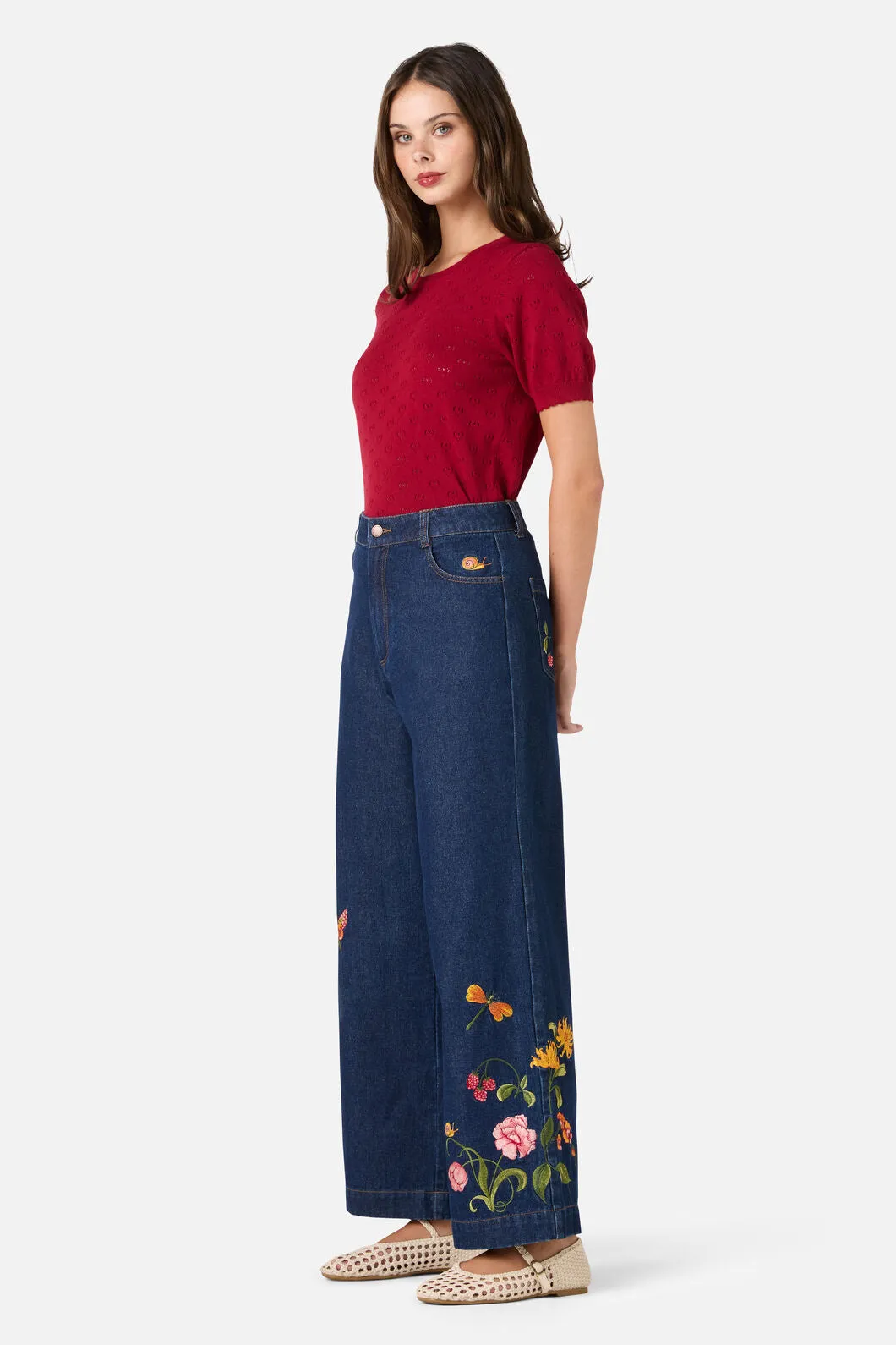 Whimsical Embroidered Jean sold by Modcloth product image thumbnail 4