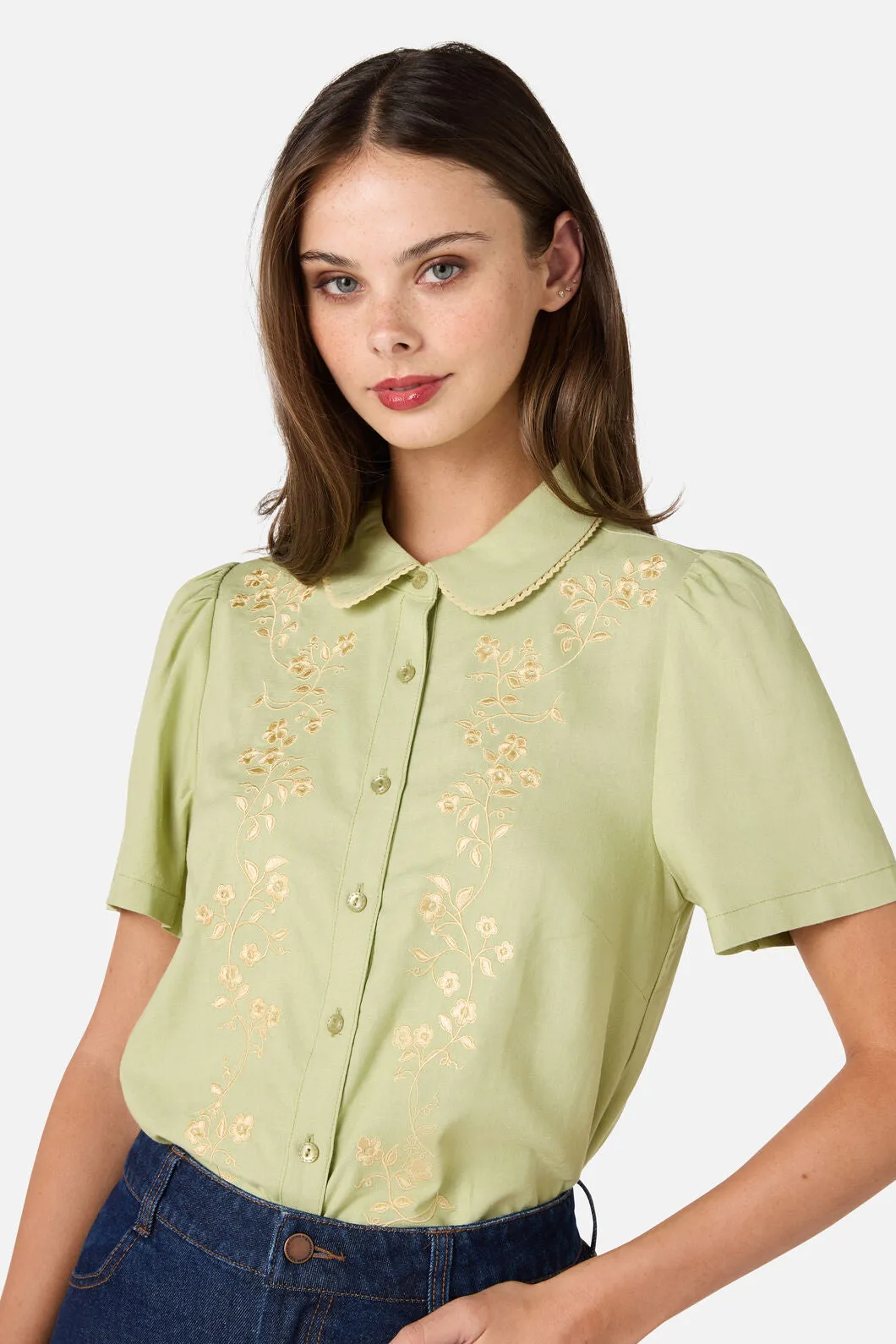 Whimsical Embroidered Blouse sold by Modcloth product image thumbnail 3