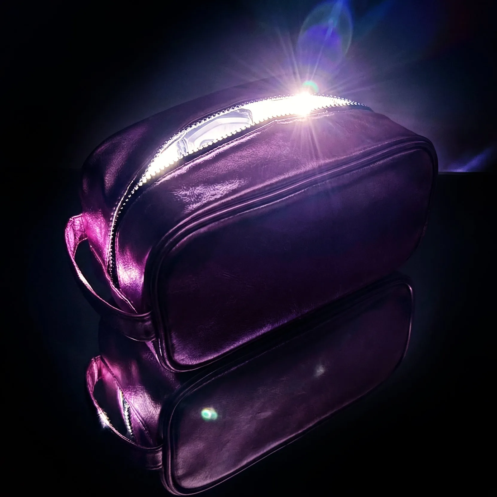 Aurora Get Lit Light Up Makeup Bag - Pink sold by Modcloth product image thumbnail 2