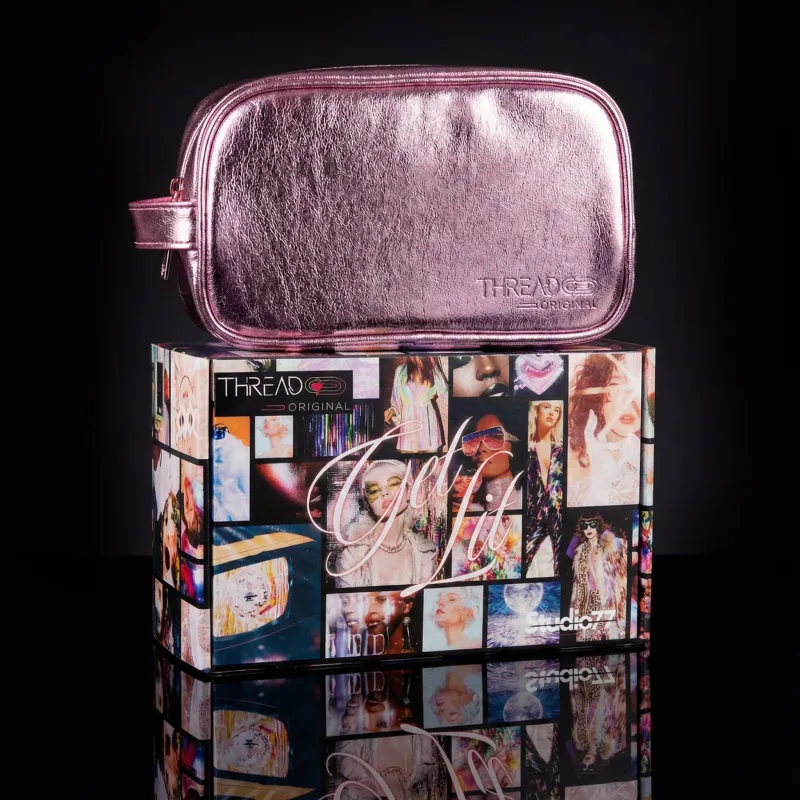 Aurora Get Lit Light Up Makeup Bag - Pink made by Modcloth
