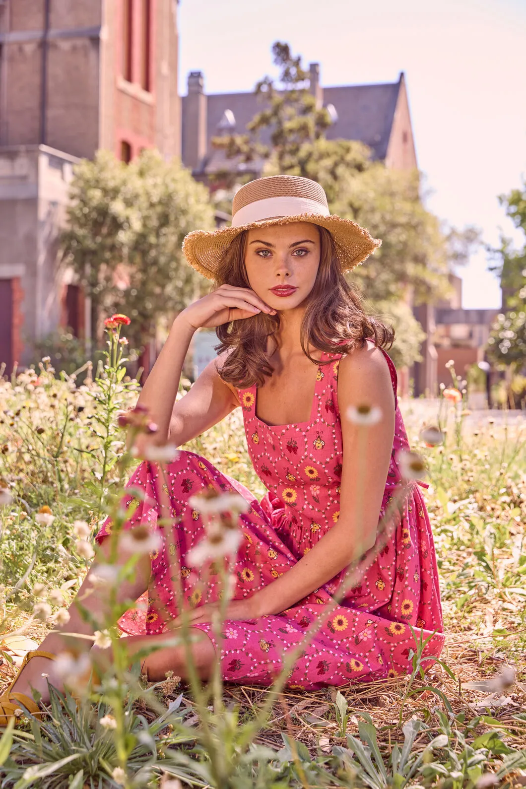 Honey Bee Hive Midi Dress sold by Modcloth