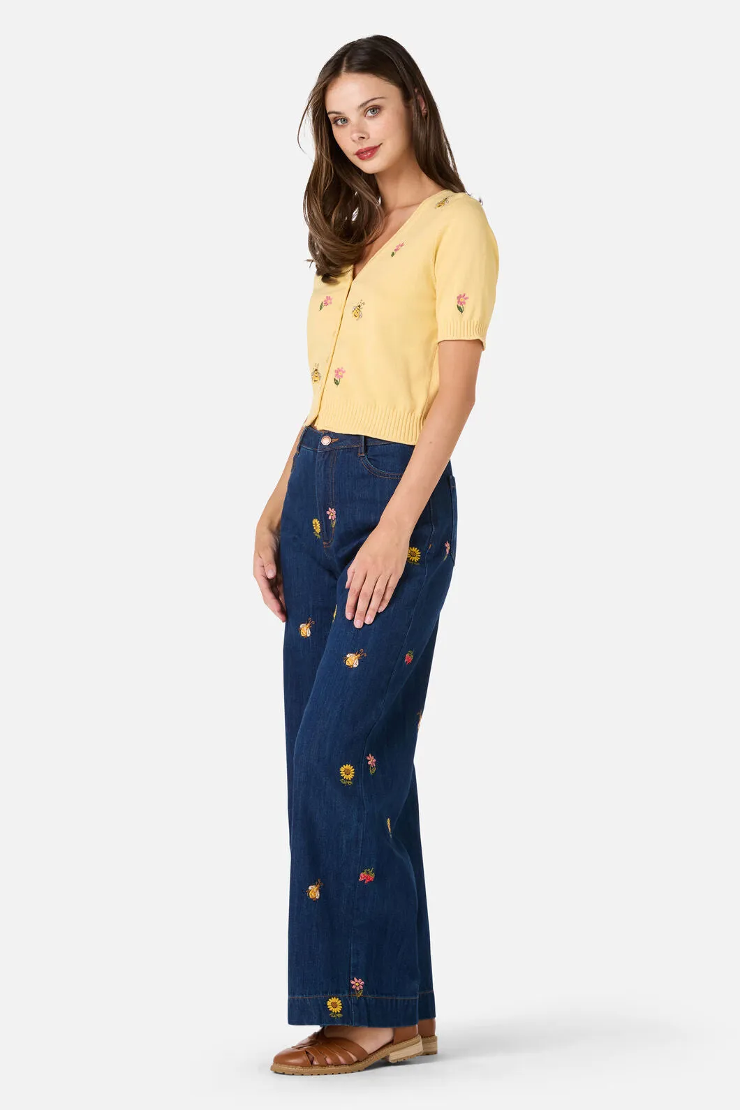 Honey Bee Embroidered Cardigan sold by Modcloth product image thumbnail 3