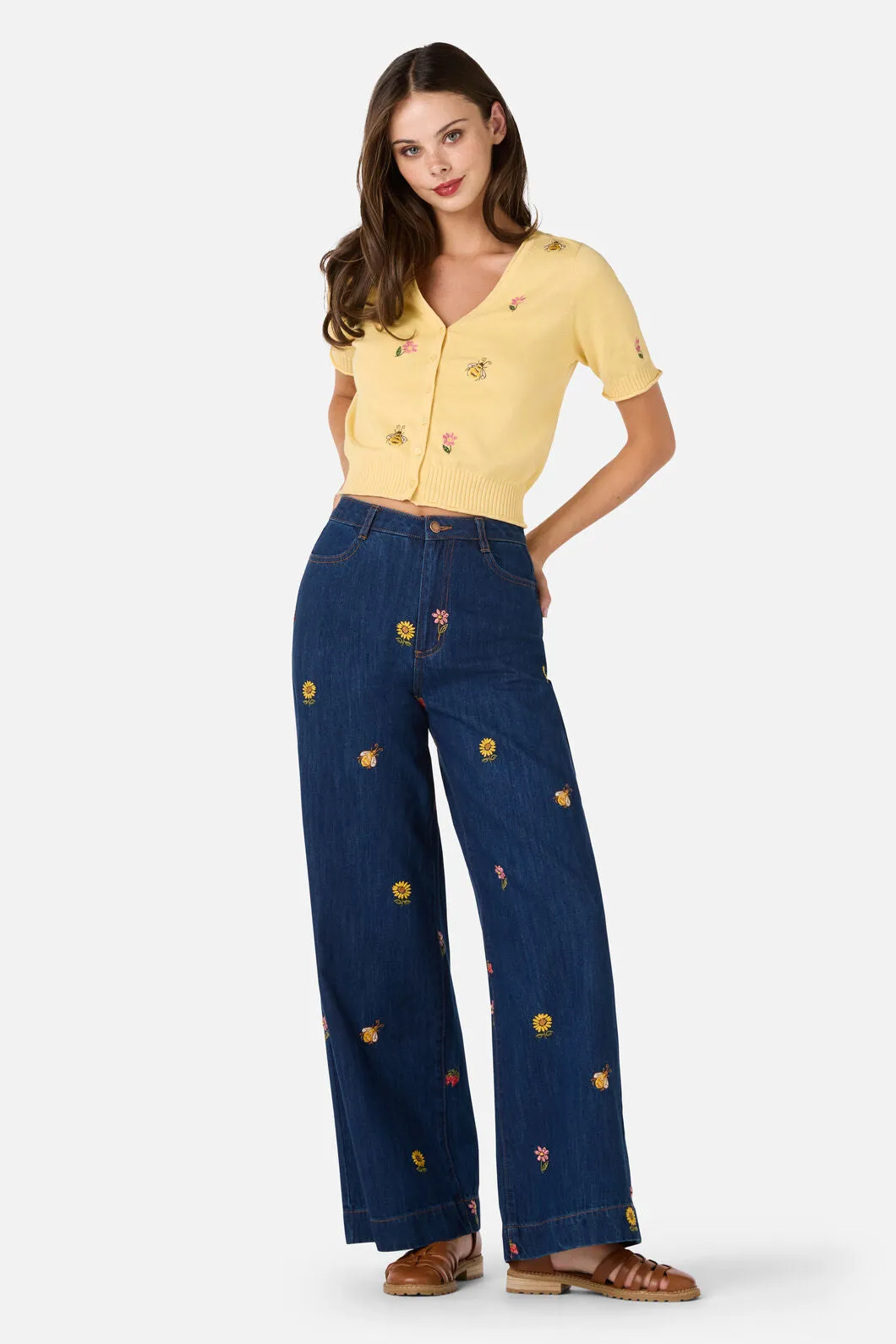 Honey Bee Embroidered Cardigan sold by Modcloth product image thumbnail 2