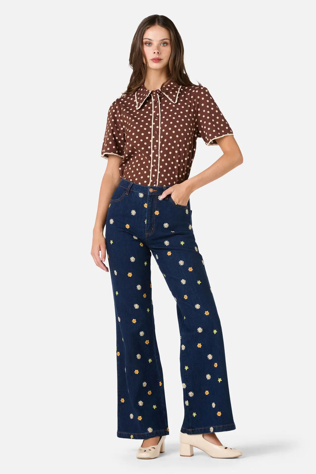 Ditsy Daisy Retro Blouse sold by Modcloth product image thumbnail 3