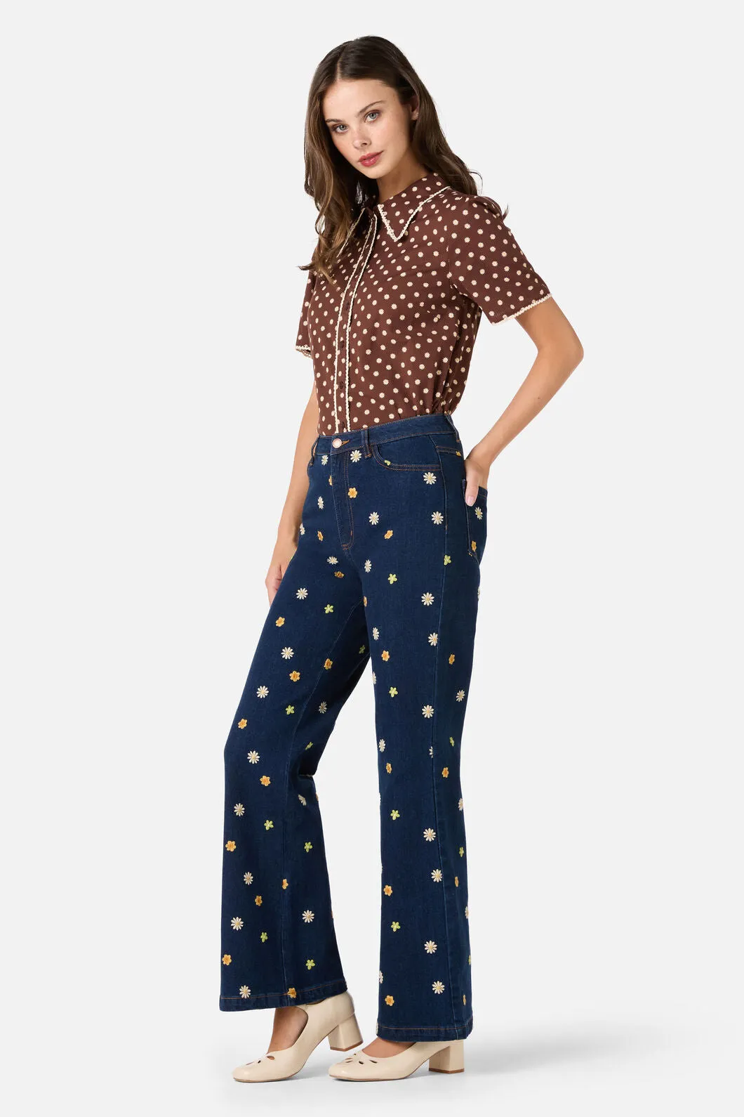 Ditsy Daisy Retro Blouse sold by Modcloth product image thumbnail 4