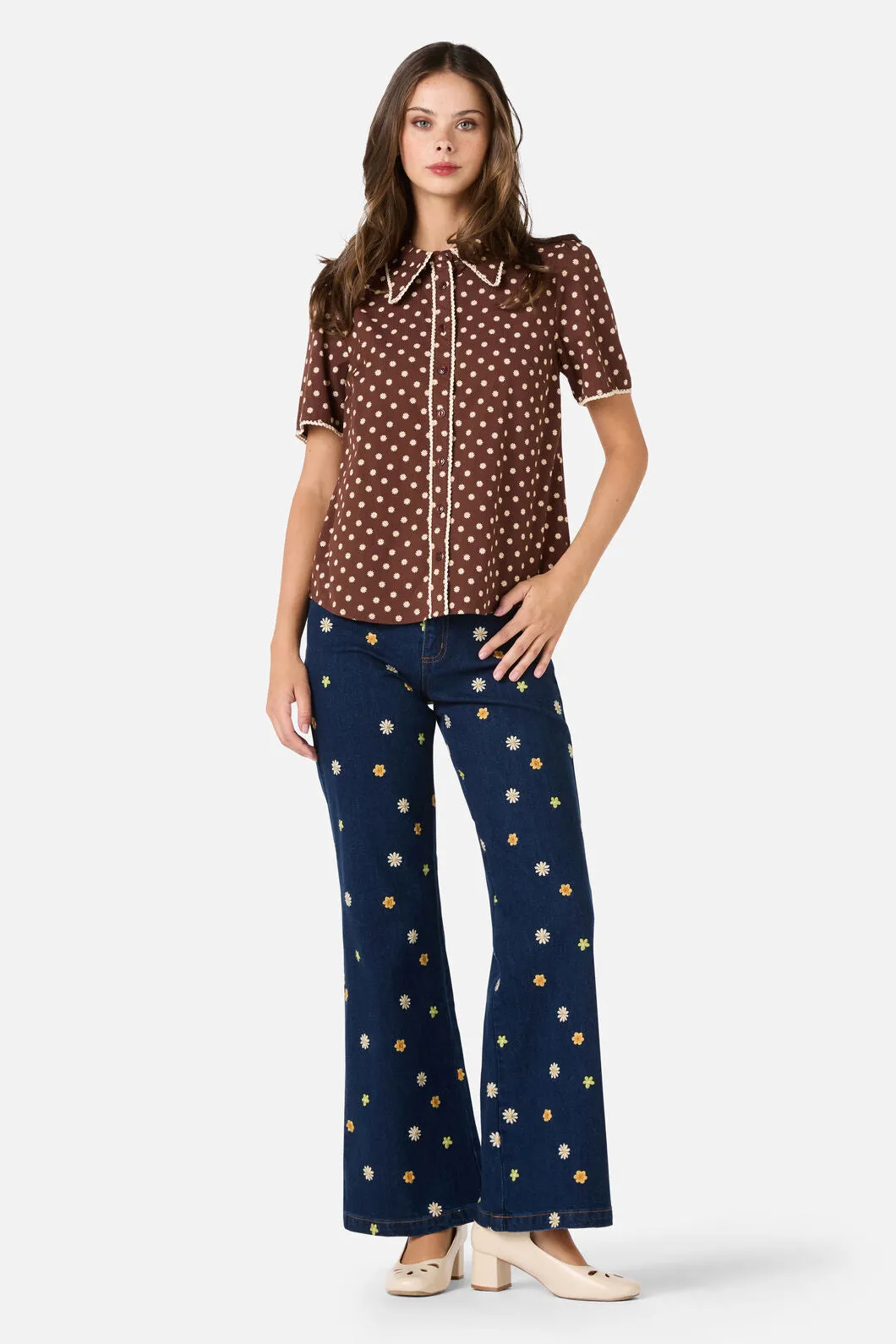 Ditsy Daisy Retro Blouse sold by Modcloth product image thumbnail 2