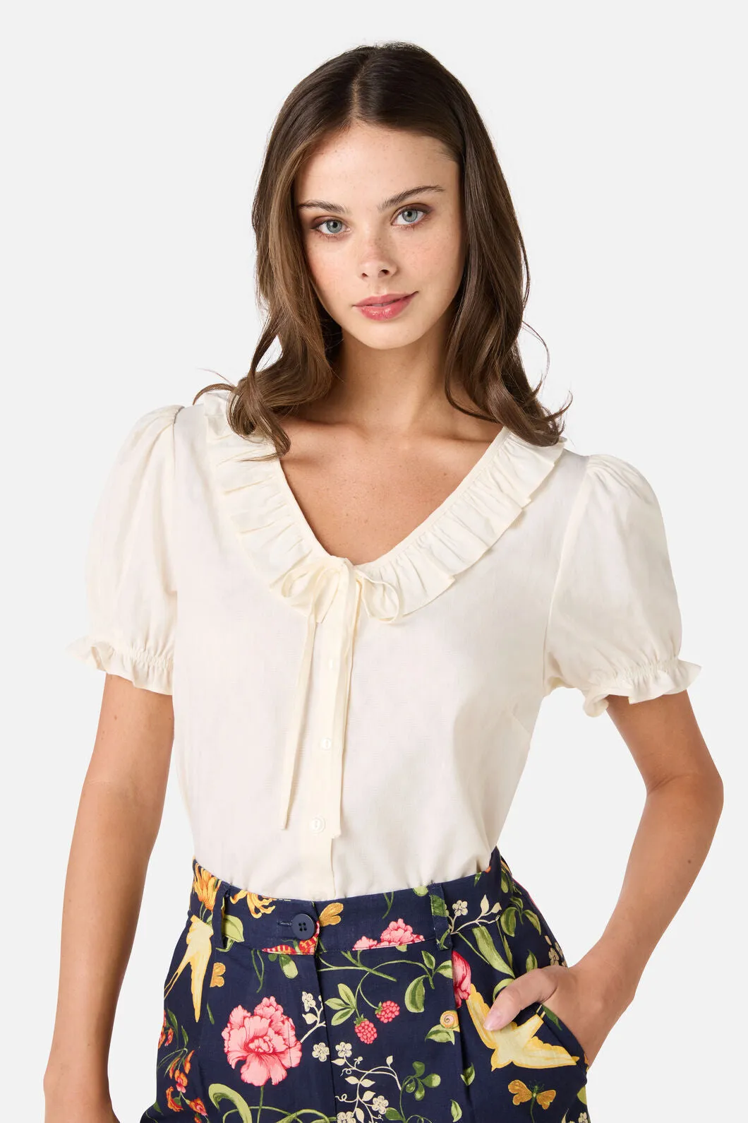 Kayla Ruffle Blouse sold by Modcloth product image thumbnail 2
