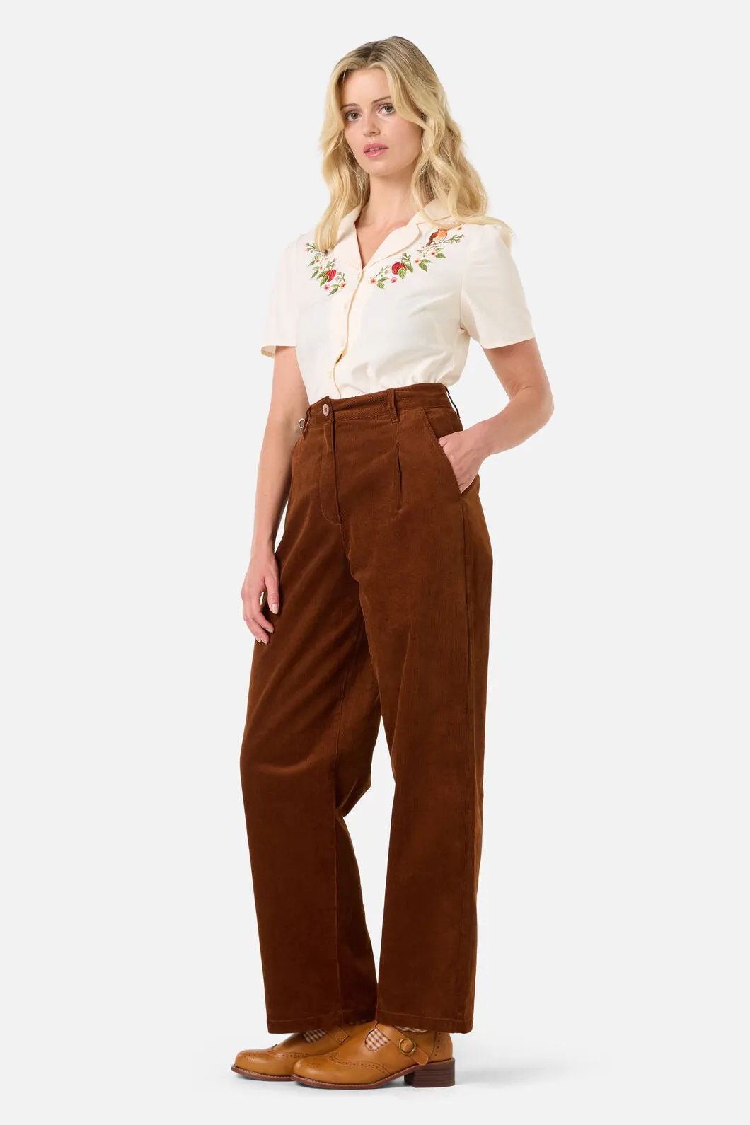 Apple & Robin Embroidered Blouse sold by Modcloth product image thumbnail 5