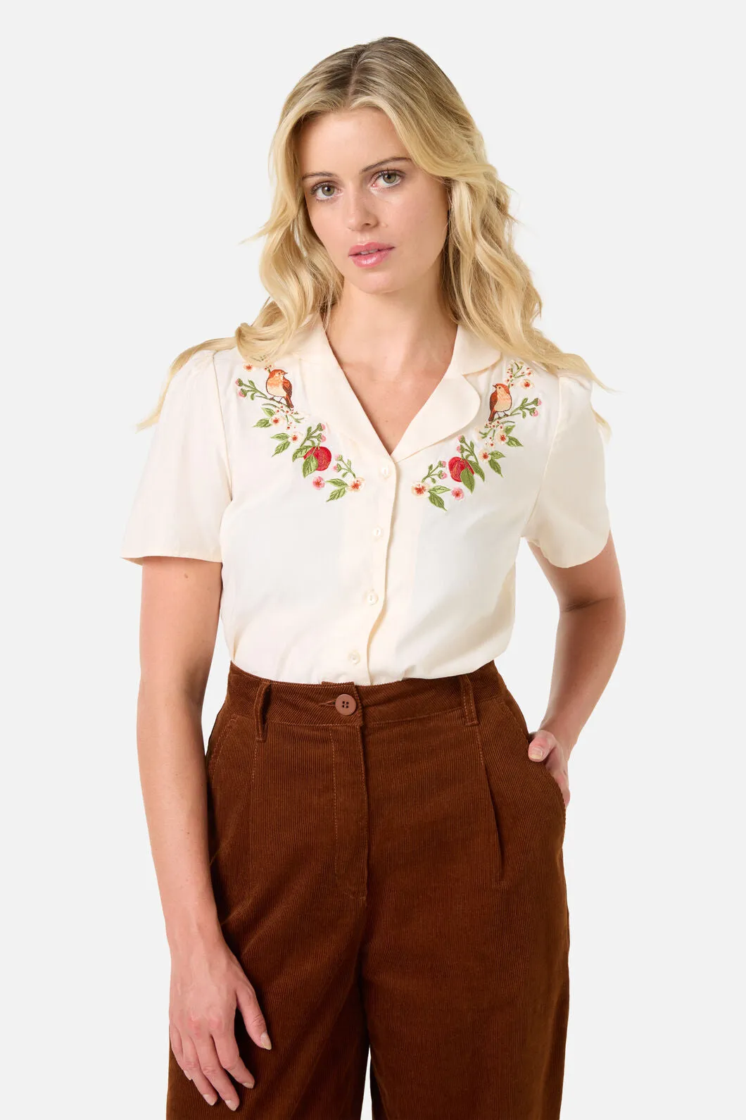 Apple & Robin Embroidered Blouse sold by Modcloth product image thumbnail 2