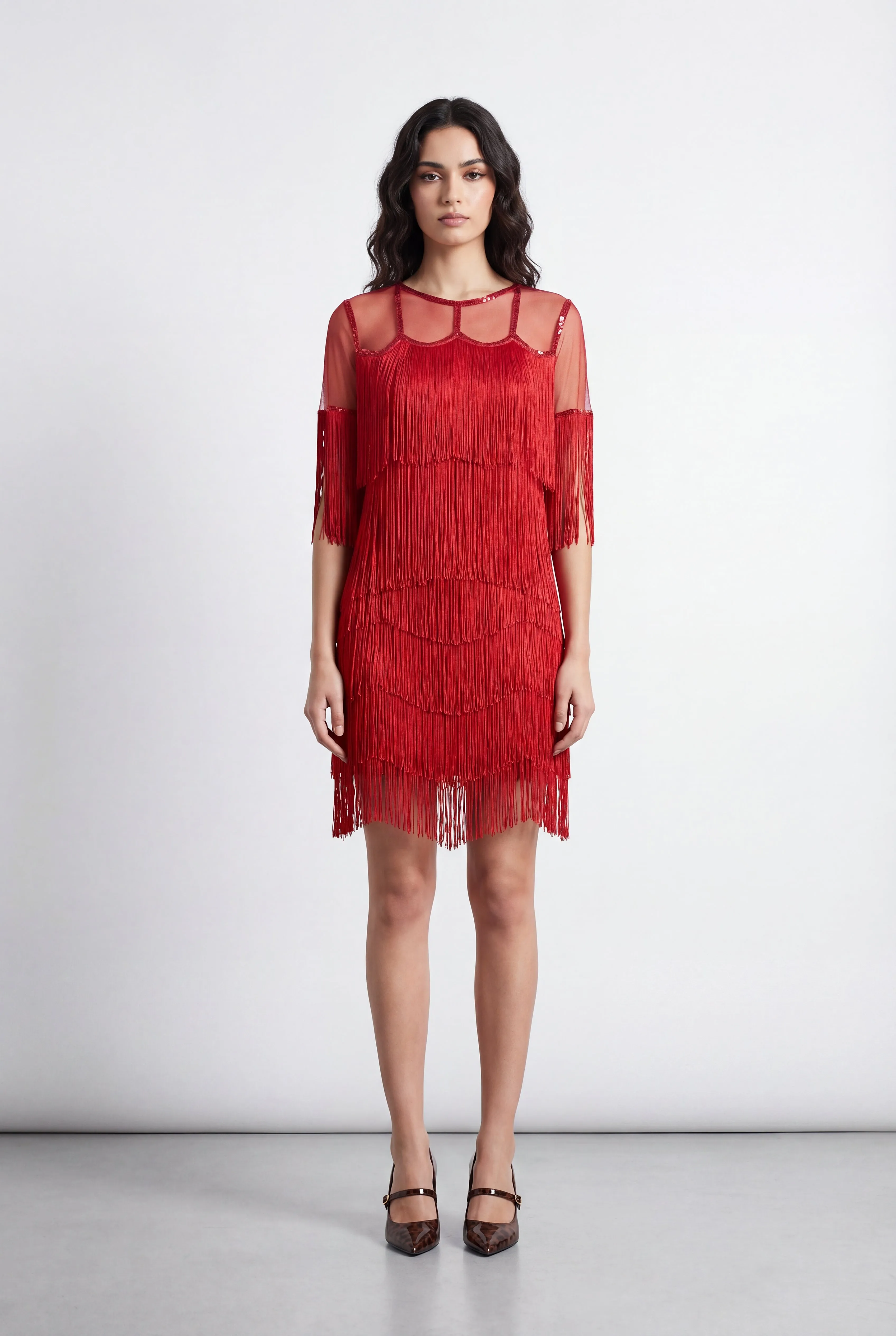 Red Fringe Flapper Dress sold by Modcloth product image thumbnail 4