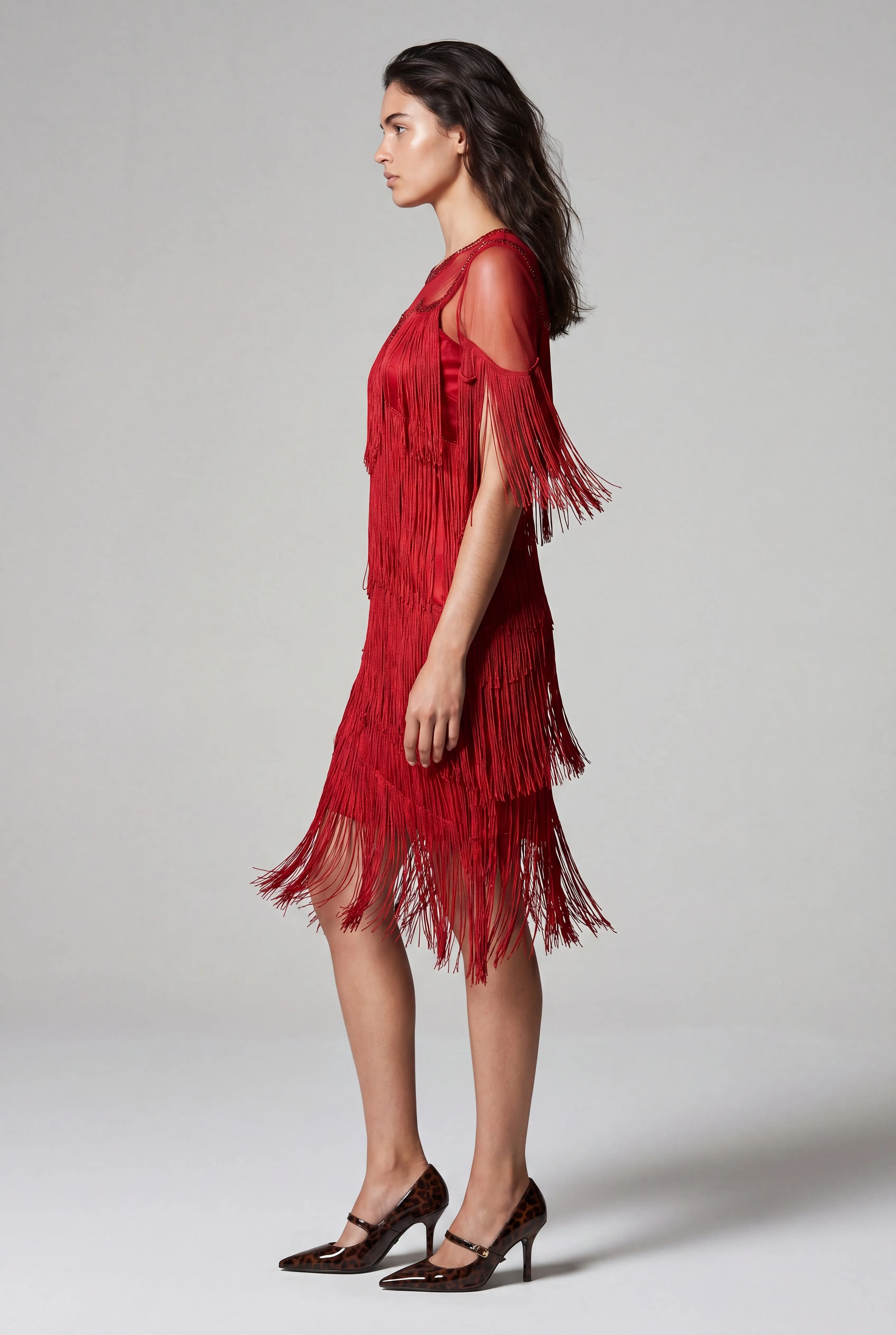 Red Fringe Flapper Dress sold by Modcloth product image thumbnail 5