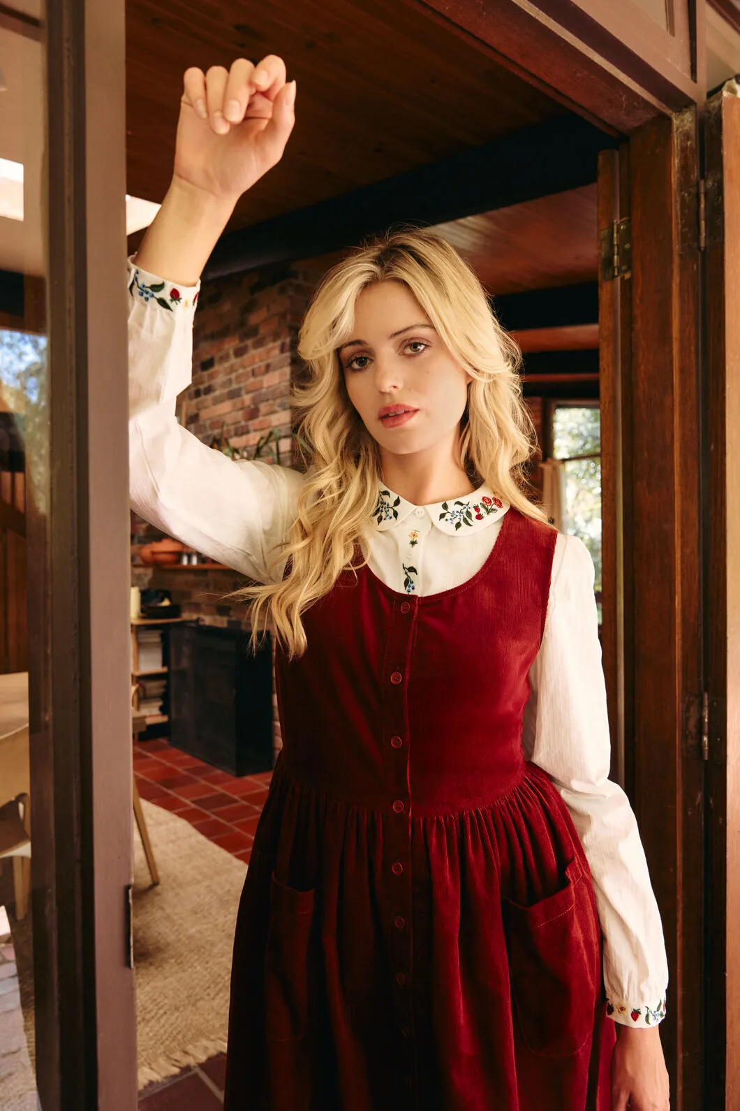 Garden Embroidered Blouse sold by Modcloth