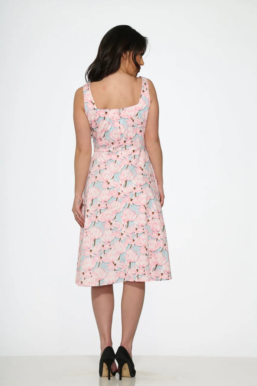 Pink Floral Swing Dress sold by Modcloth product image thumbnail 2