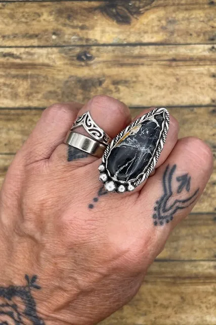 Angelina - White Buffalo Turquoise Ring sold by Modcloth product image thumbnail 2