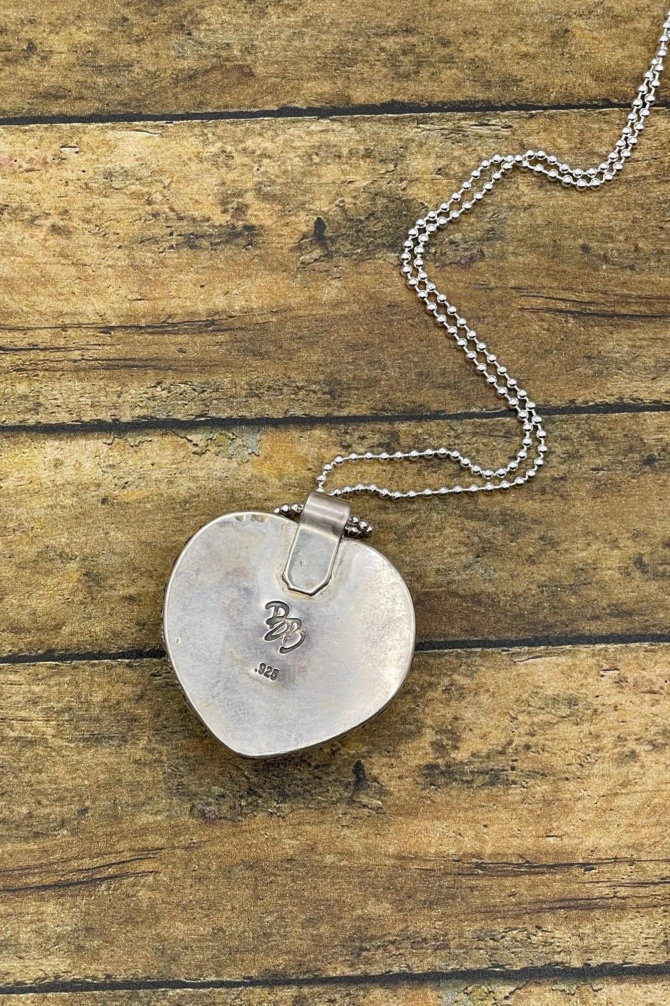 Stella - Small Billiard 8-Ball Heart Pendant Necklace sold by Modcloth product image thumbnail 3