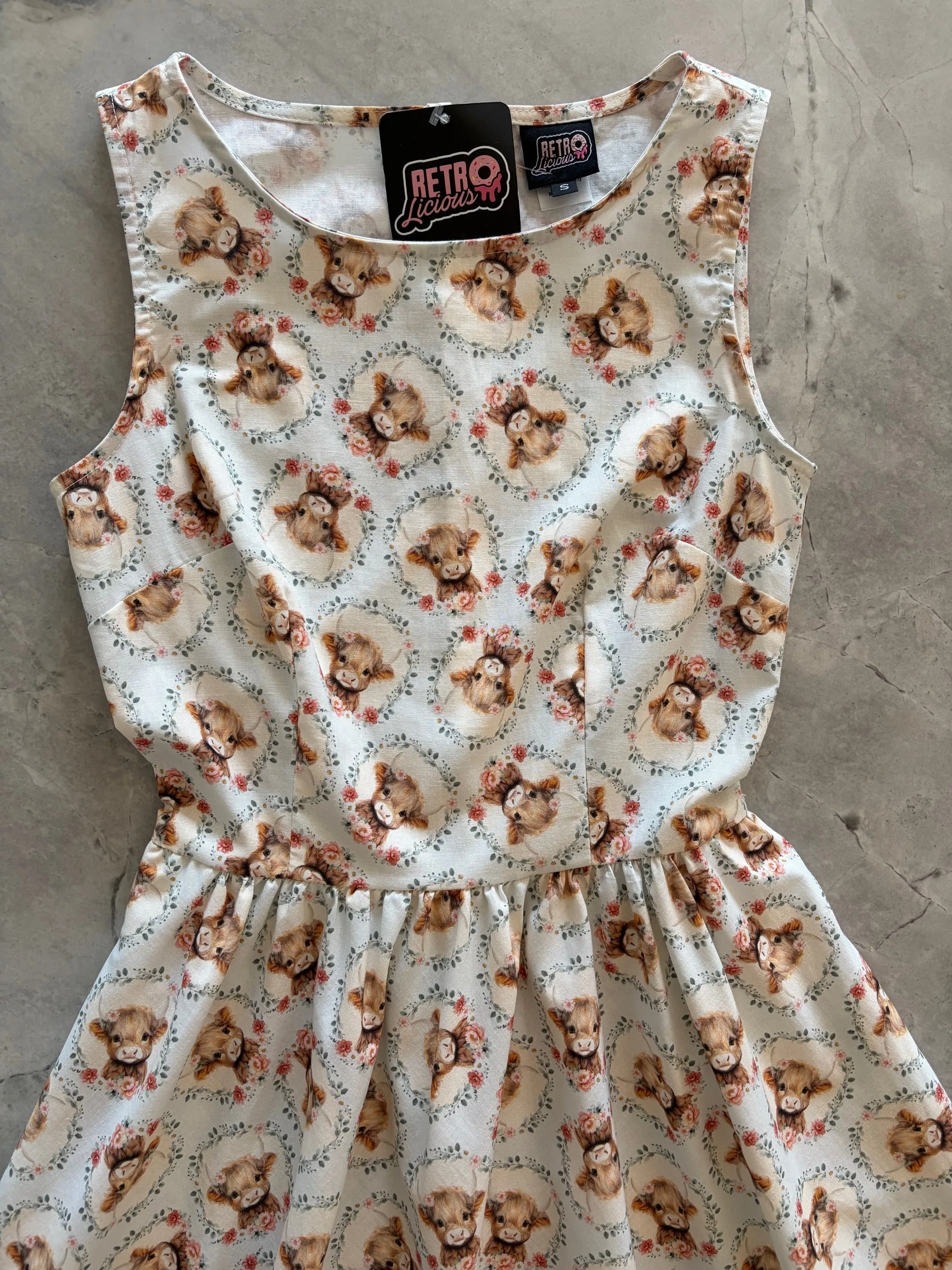 Vintage Style Midi Dress Cows sold by Modcloth product image thumbnail 5