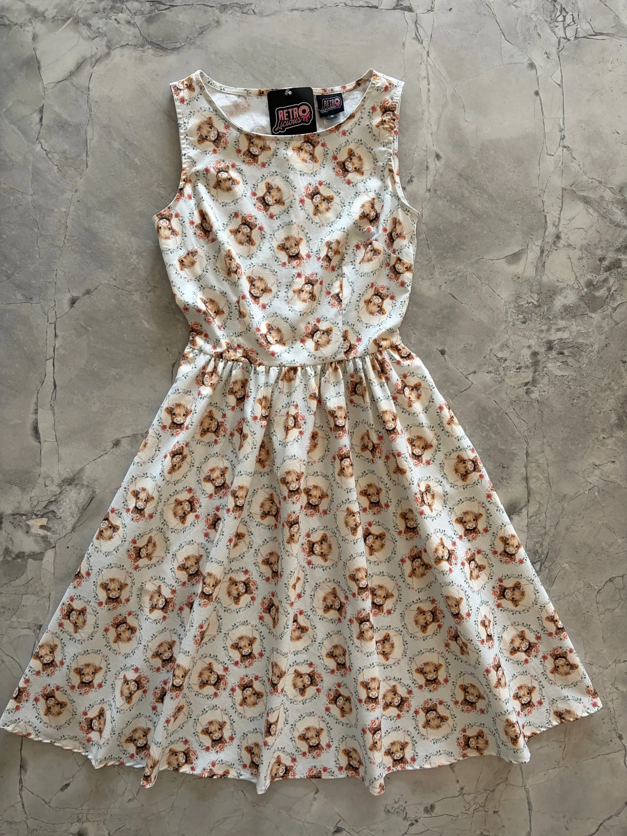 Vintage Style Midi Dress Cows sold by Modcloth product image thumbnail 4