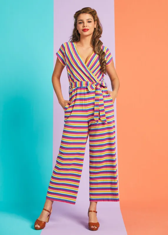 The Twist & Stripe Jumpsuit made by Modcloth