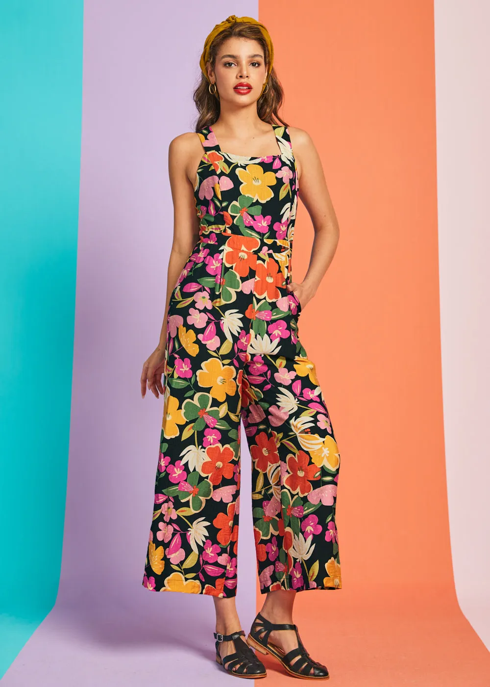 A Playful Bouquet Jumpsuit sold by Modcloth