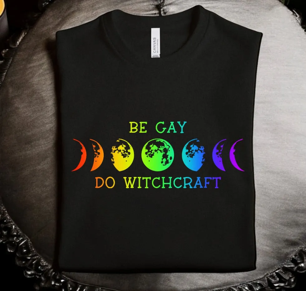Be Gay Do Witchcraft: Rainbow T-Shirt sold by Modcloth