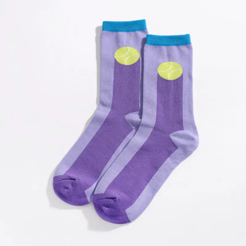 Tennis Ball Crew Socks made by Modcloth